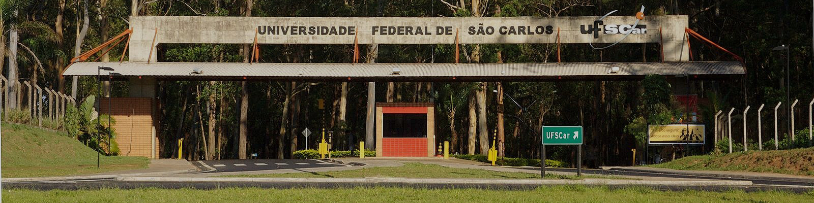 Portaria da entrada sul da UFSCar, campus São Carlos